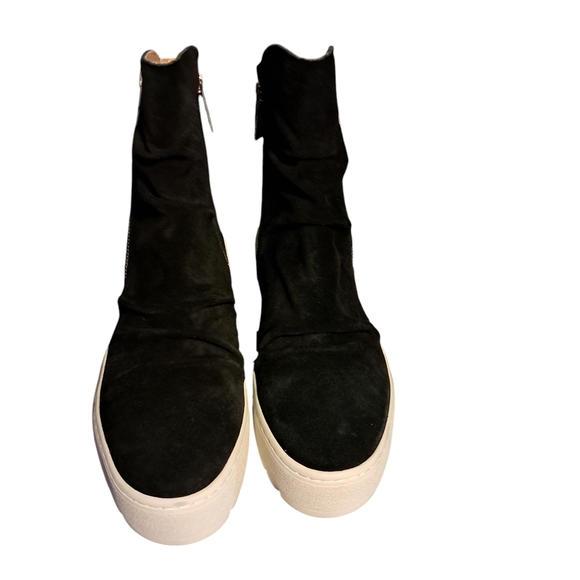 Black Suede J Slides NYC Nila Women's Boots - Picture 3 of 5